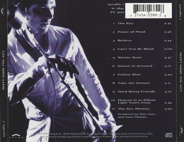 Matt Goss - The Key | Atlas (540389 2) - 2