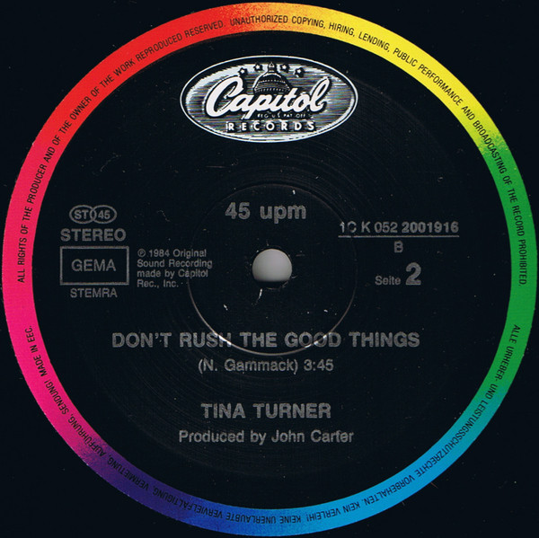 Tina Turner - What's Love Got To Do With It (Extended Version) | Capitol Records (1C K 052 2001916) - 4 Tina Turner - What's Love Got To Do With It (Extended Version) | Capitol Records (1C K 052 2001916) - 4