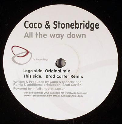 Coco & Stonebridge - All The Way Down | 11c Recordings (11C12007) - main Coco & Stonebridge - All The Way Down | 11c Recordings (11C12007) - main
