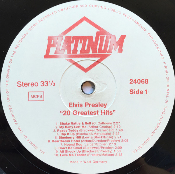 Elvis Presley - 20 Greatest Hits | Platinum (24068) - 3
