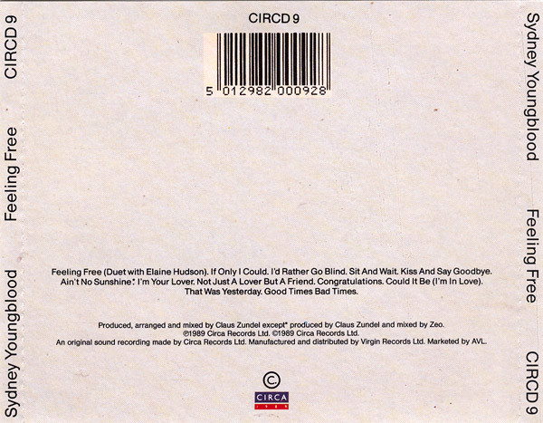 Sydney Youngblood - Feeling Free | Circa (CIRCD 9) - 2