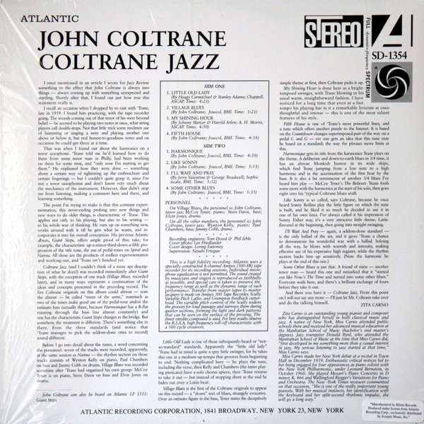John Coltrane - Coltrane Jazz | Atlantic (1354) - 2