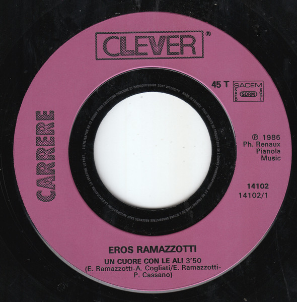 Eros Ramazzotti - Un Cuore Con Le Ali | Carrere (14102) - 3
