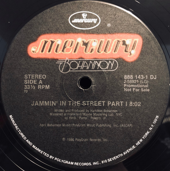 Hamilton Bohannon - Jammin' In The Street | Mercury (888 143-1 DJ)
