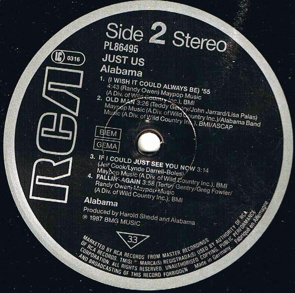 Alabama - Just Us | RCA (PL86495) - 4