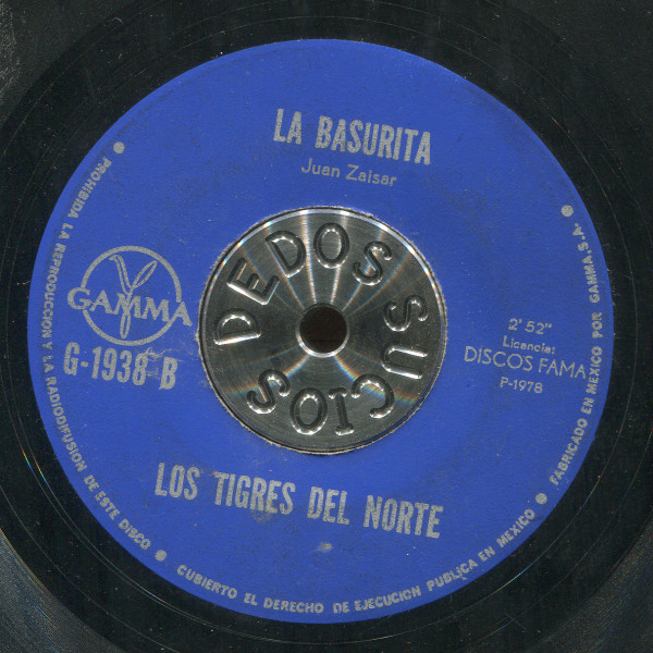 Los Tigres Del Norte - Rosita De Olivo / La Basurita | Gamma (G-1938) - 2