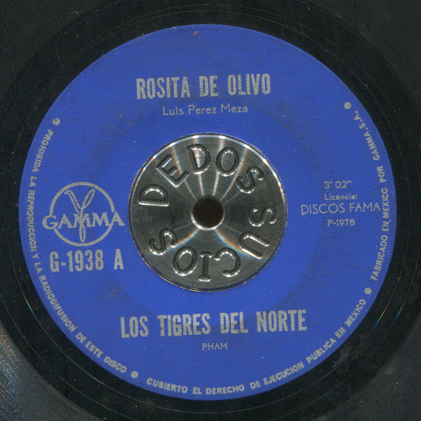 Los Tigres Del Norte - Rosita De Olivo / La Basurita | Gamma (G-1938)