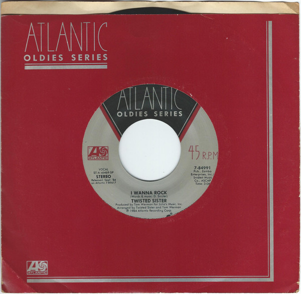 Twisted Sister - We're Not Gonna Take It / I Wanna Rock | Atlantic (7-84991) - 4