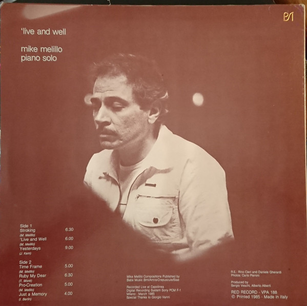 Mike Melillo - 'Live And Well | Red Record (VPA 188) - 2 Mike Melillo - 'Live And Well | Red Record (VPA 188) - 2