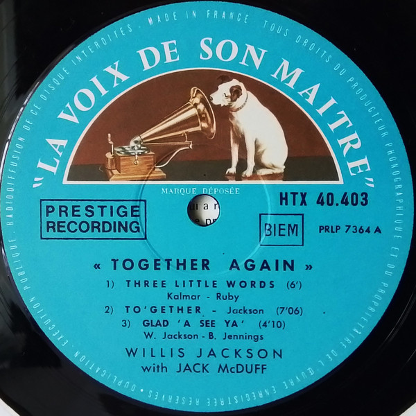 Willis Jackson With Brother Jack McDuff - Together Again | La Voix De Son Maître (HTX 40403) - 3 Willis Jackson With Brother Jack McDuff - Together Again | La Voix De Son Maître (HTX 40403) - 3