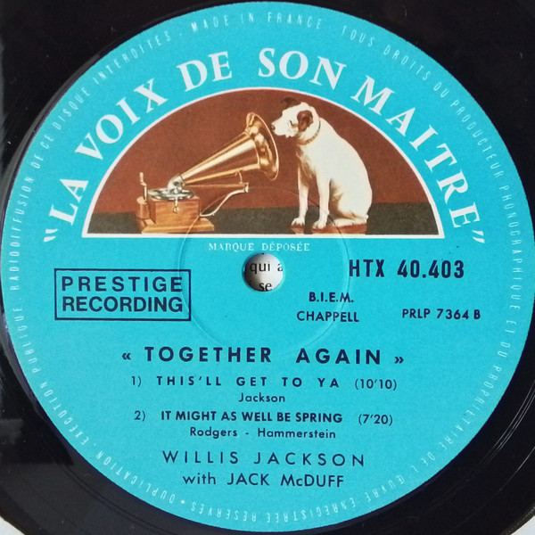Willis Jackson With Brother Jack McDuff - Together Again | La Voix De Son Maître (HTX 40403) - 4 Willis Jackson With Brother Jack McDuff - Together Again | La Voix De Son Maître (HTX 40403) - 4