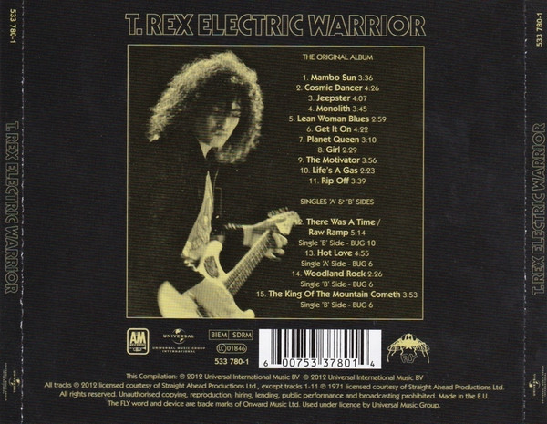 T. Rex - Electric Warrior | A&M Records (533 780-1) - 2