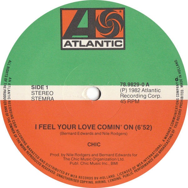Chic - I Feel Your Love Comin' On | Atlantic (78.9829-0) - 3 Chic - I Feel Your Love Comin' On | Atlantic (78.9829-0) - 3