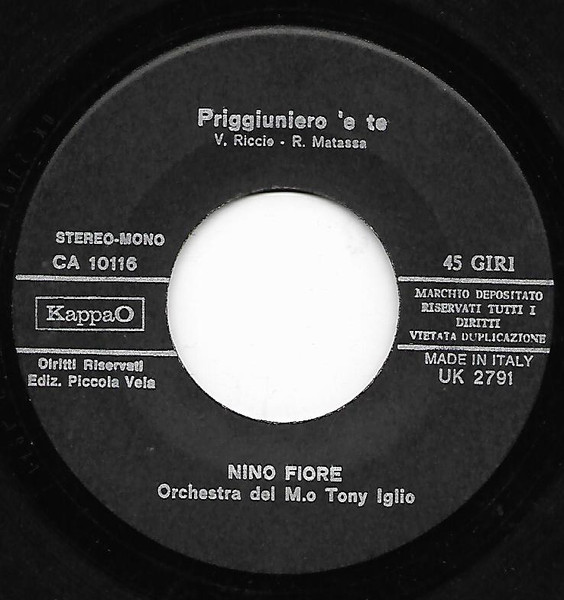 Nino Fiore - Preghiera 'E Marenaro | KappaO (CA 10116) - 4