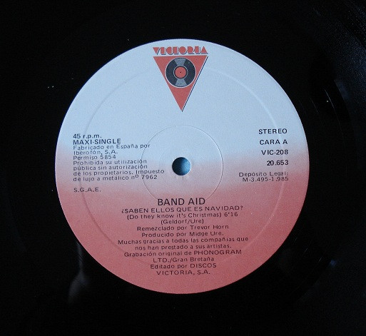 Band Aid - Do They Know It's Christmas? =¿Saben Ellos Que Es Navidad? | Victoria (B-20.653) - 4