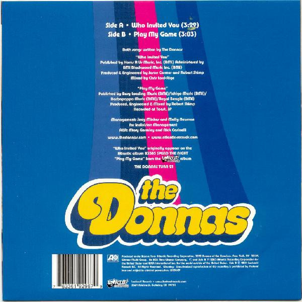 The Donnas - Who Invited You | Lookout! Records (LK296EP) - 2