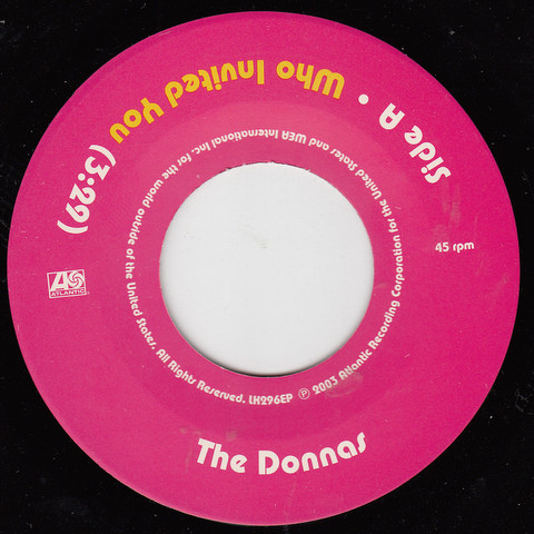 The Donnas - Who Invited You | Lookout! Records (LK296EP) - 3