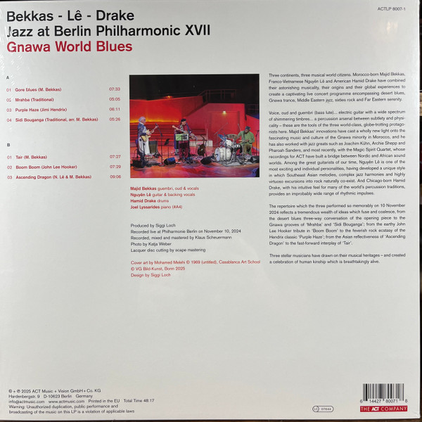 Majid Bekkas - Jazz At Berlin Philharmonic XVII : Gnawa World Blues | ACT (ACTLP 8007-1) - 2 Majid Bekkas - Jazz At Berlin Philharmonic XVII : Gnawa World Blues | ACT (ACTLP 8007-1) - 2