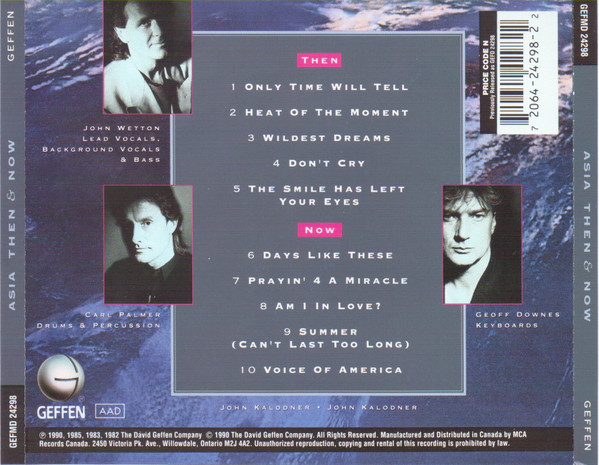 Asia - Then & Now | Geffen Records (GEFMD 24298) - 2 Asia - Then & Now | Geffen Records (GEFMD 24298) - 2
