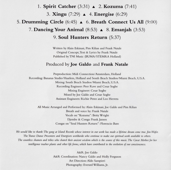 Professor Trance & The Energisers - Shaman's Breath | Island Records (314-524 075-2) - 4 Professor Trance & The Energisers - Shaman's Breath | Island Records (314-524 075-2) - 4