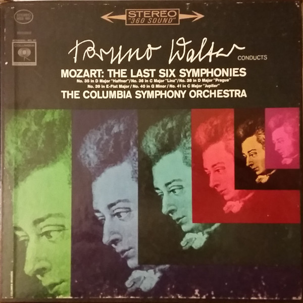 Wolfgang Amadeus Mozart – Bruno Walter , Columbia Symphony Orchestra - The Last Six Symphonies | Columbia Masterworks (M3S 691) - main Wolfgang Amadeus Mozart – Bruno Walter , Columbia Symphony Orchestra - The Last Six Symphonies | Columbia Masterworks (M3S 691) - main