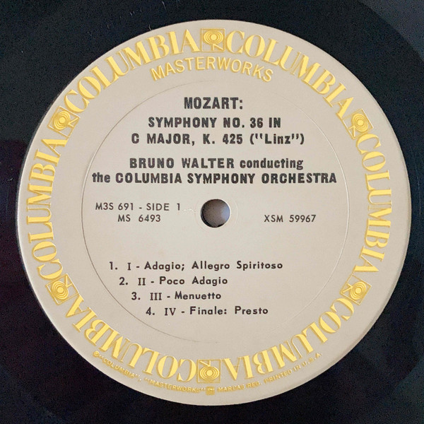 Wolfgang Amadeus Mozart – Bruno Walter , Columbia Symphony Orchestra - The Last Six Symphonies | Columbia Masterworks (M3S 691) - 4 Wolfgang Amadeus Mozart – Bruno Walter , Columbia Symphony Orchestra - The Last Six Symphonies | Columbia Masterworks (M3S 691) - 4