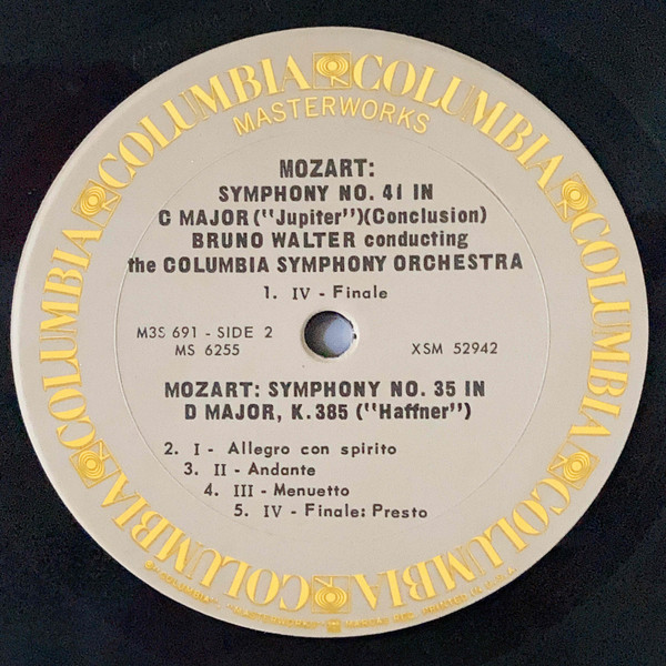 Wolfgang Amadeus Mozart – Bruno Walter , Columbia Symphony Orchestra - The Last Six Symphonies | Columbia Masterworks (M3S 691) - 3 Wolfgang Amadeus Mozart – Bruno Walter , Columbia Symphony Orchestra - The Last Six Symphonies | Columbia Masterworks (M3S 691) - 3