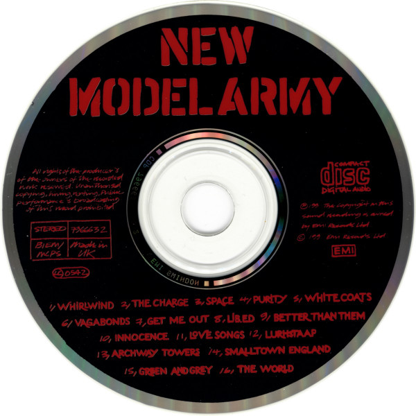 New Model Army - Raw Melody Men CD | EMI (CDP 796663 2) - 3