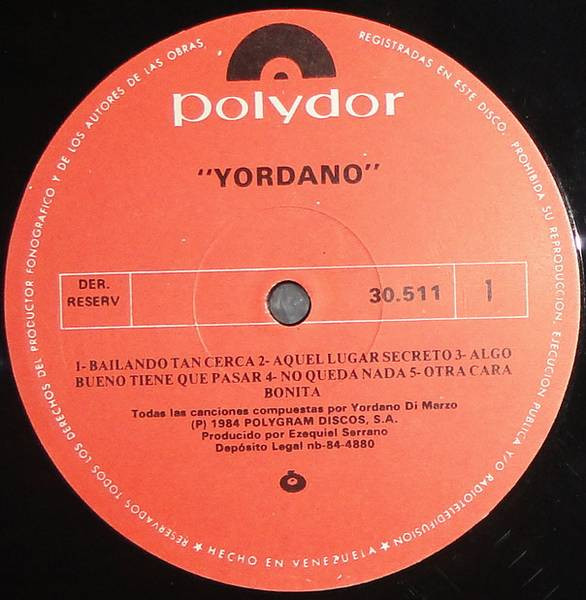 Yordano - Yordano | Polydor (30.511) - 3 Yordano - Yordano | Polydor (30.511) - 3