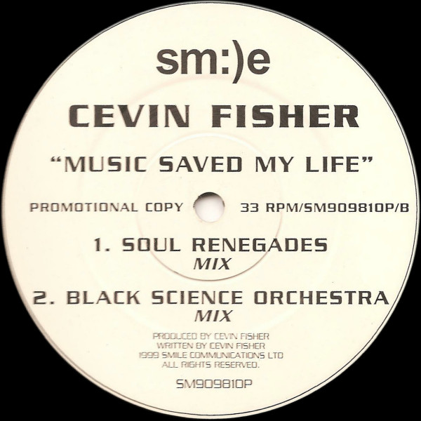 Cevin Fisher - Music Saved My Life | Sm:)e Communications (SM909810P) - 2 Cevin Fisher - Music Saved My Life | Sm:)e Communications (SM909810P) - 2