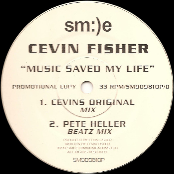 Cevin Fisher - Music Saved My Life | Sm:)e Communications (SM909810P) - 4 Cevin Fisher - Music Saved My Life | Sm:)e Communications (SM909810P) - 4