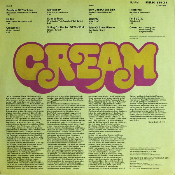 Cream - Cream | AMIGA (8 56 055) - 2
