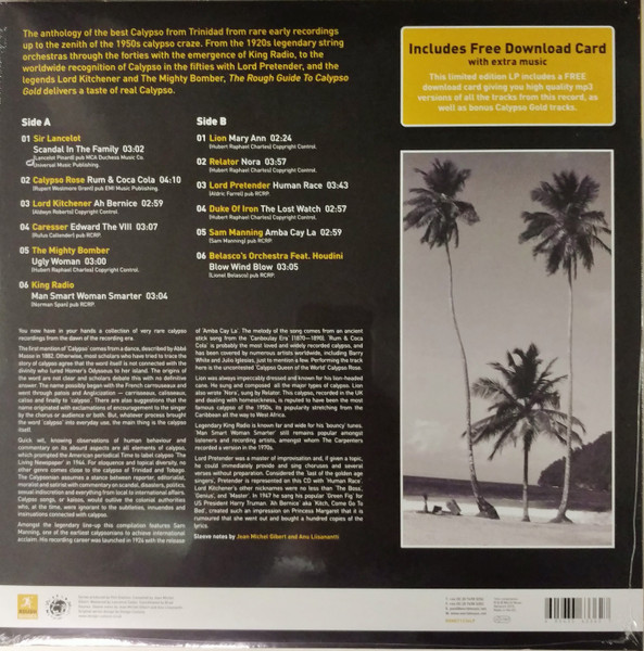 Various - The Rough Guide To Calypso Gold | World Music Network (RGNET1336LP) - 2