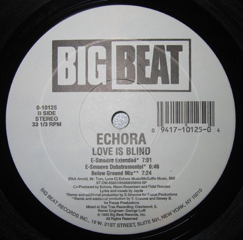 Echora - Love Is Blind | Big Beat (0-10125) - 2 Echora - Love Is Blind | Big Beat (0-10125) - 2