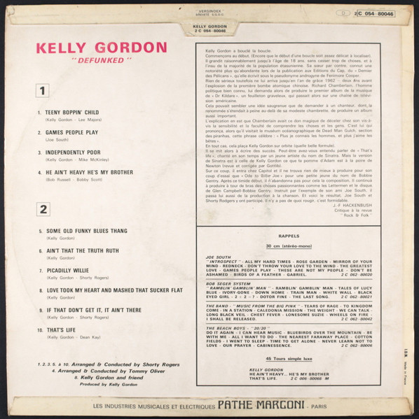 Kelly Gordon - Defunked | Capitol Records (2C 054-80046) - 2 Kelly Gordon - Defunked | Capitol Records (2C 054-80046) - 2