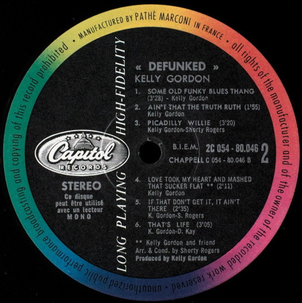 Kelly Gordon - Defunked | Capitol Records (2C 054-80046) - 4 Kelly Gordon - Defunked | Capitol Records (2C 054-80046) - 4