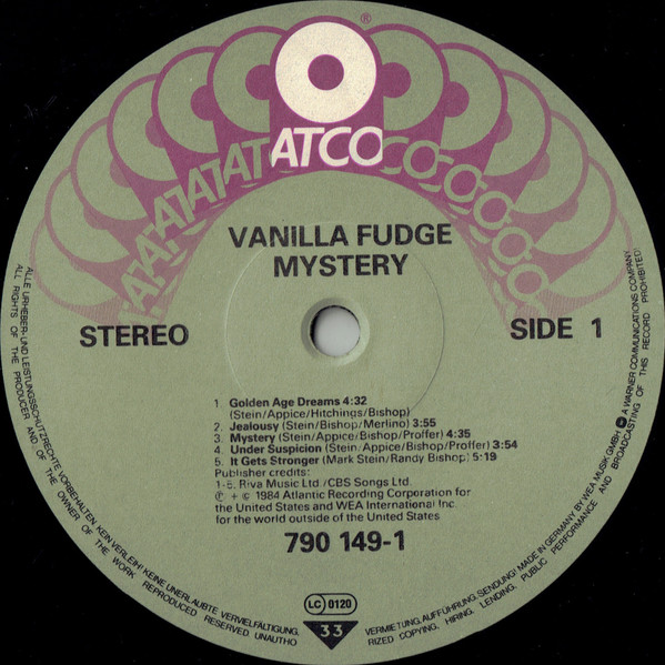Vanilla Fudge - Mystery | ATCO Records (790 149-1) - 3 Vanilla Fudge - Mystery | ATCO Records (790 149-1) - 3