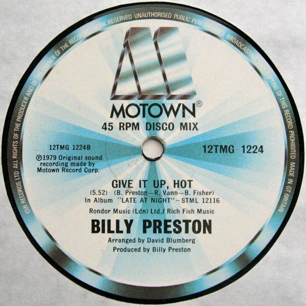 Billy Preston - Hope | Motown (12TMG 1224) - 3