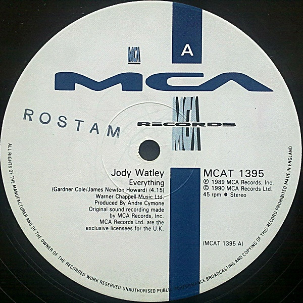 Jody Watley - Everything | MCA Records (MCAT 1395) - 3