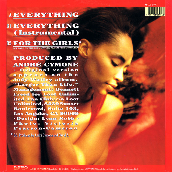 Jody Watley - Everything | MCA Records (MCAT 1395) - 2