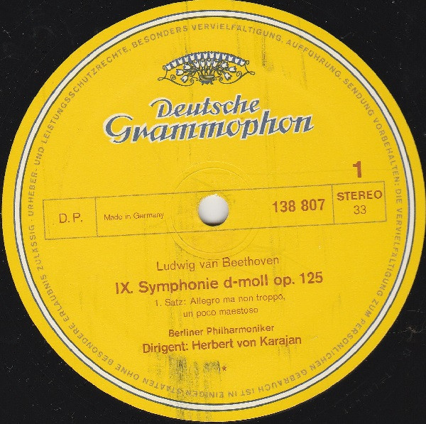 Ludwig van Beethoven - Berliner Philharmoniker , Herbert von Karajan - IX. Symphonie / Symphonie Nr. 8 | Deutsche Grammophon (138 807/808) - 3 Ludwig van Beethoven - Berliner Philharmoniker , Herbert von Karajan - IX. Symphonie / Symphonie Nr. 8 | Deutsche Grammophon (138 807/808) - 3