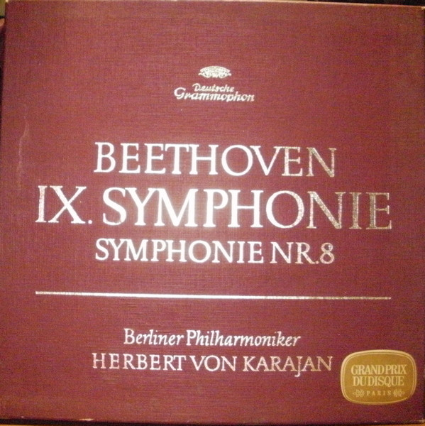 Ludwig van Beethoven - Berliner Philharmoniker , Herbert von Karajan - IX. Symphonie / Symphonie Nr. 8 | Deutsche Grammophon (138 807/808)