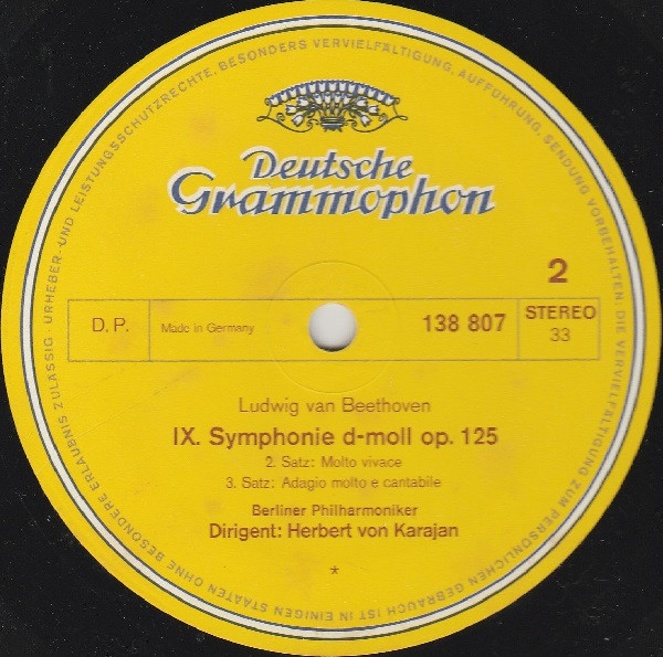 Ludwig van Beethoven - Berliner Philharmoniker , Herbert von Karajan - IX. Symphonie / Symphonie Nr. 8 | Deutsche Grammophon (138 807/808) - 4 Ludwig van Beethoven - Berliner Philharmoniker , Herbert von Karajan - IX. Symphonie / Symphonie Nr. 8 | Deutsche Grammophon (138 807/808) - 4