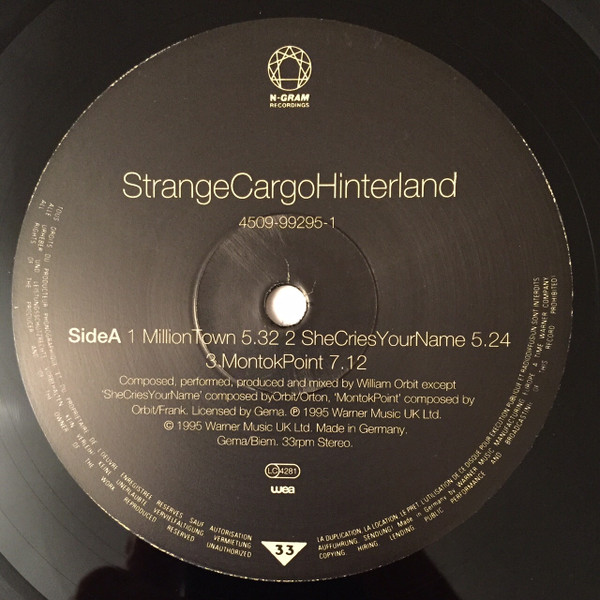 Strange Cargo - Hinterland | N-GRAM Recordings (4509 99295 1) - 3
