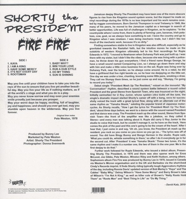 Shorty The President - Fire Fire | Radiation Roots (RROO339) - 2