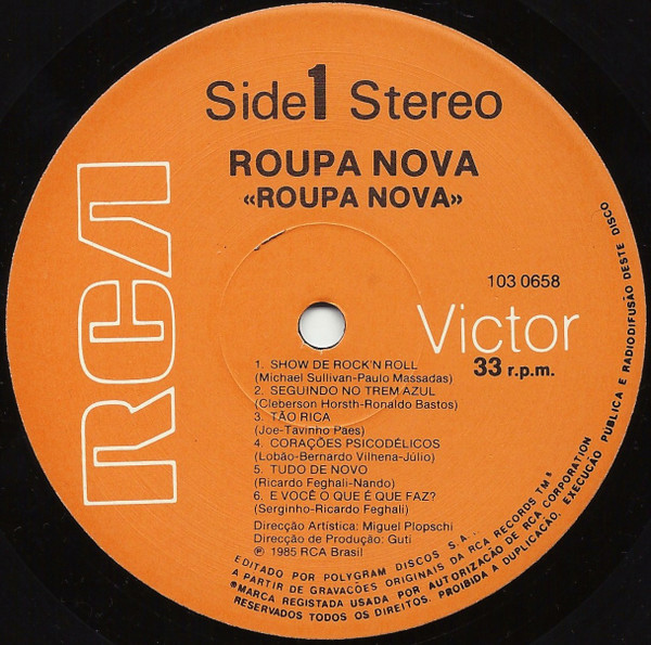 Roupa Nova - Roupa Nova | RCA (103 0658) - 3
