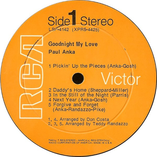 Paul Anka - Goodnight My Love | RCA Victor (LSP-4142) - 2 Paul Anka - Goodnight My Love | RCA Victor (LSP-4142) - 2