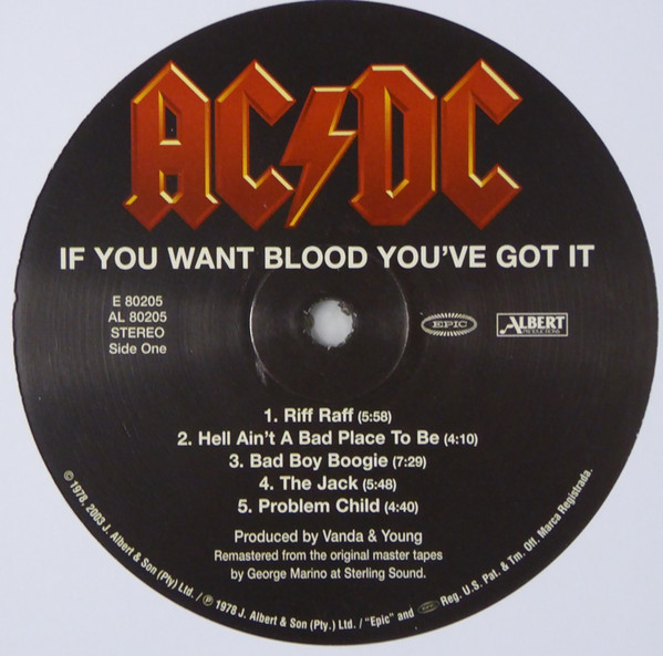AC/DC - If You Want Blood You've Got It | Epic (E 80205) - 3 AC/DC - If You Want Blood You've Got It | Epic (E 80205) - 3