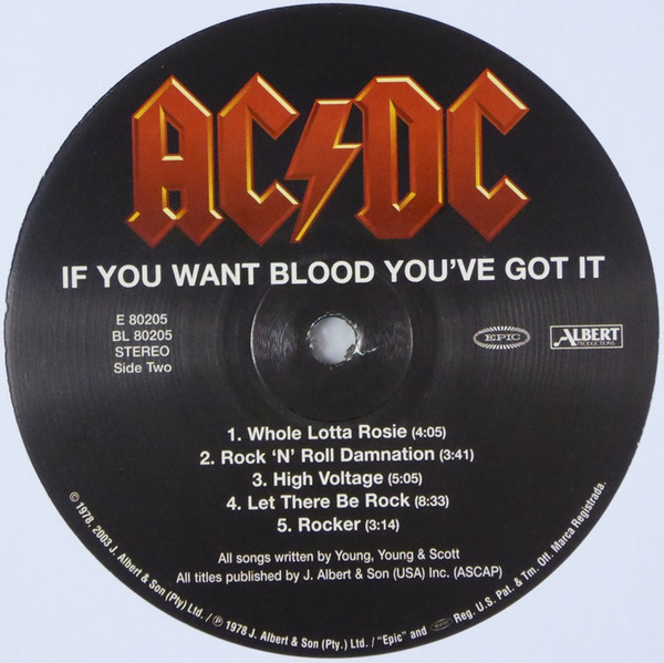 AC/DC - If You Want Blood You've Got It | Epic (E 80205) - 4 AC/DC - If You Want Blood You've Got It | Epic (E 80205) - 4