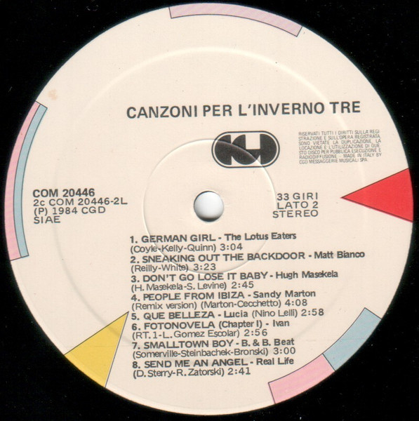 Various - Canzoni Per L'Inverno Tre | CGD (COM 20446) - 4 Various - Canzoni Per L'Inverno Tre | CGD (COM 20446) - 4